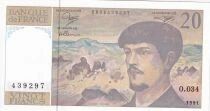 France 20 Francs - Debussy 1991 - O.034