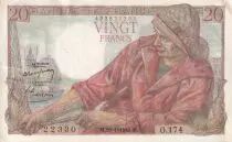 France 20 Francs - fFisher - 29-01-1948 - Serial O.174 - AU - F.13.12