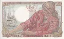 France 20 Francs - Fisher - 14-10-1948 - Serial M.178 - P.100