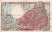 France 20 Francs - Fisher - 19-05-1949 - Serial N.218 - VF - P.100