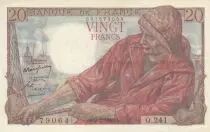France 20 Francs - Fisherman - 09-02-1950  - Serial Q.241