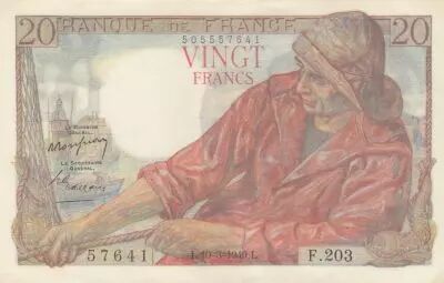 France 20 Francs - Fisherman - 10-03-1949 - S�rie F.203