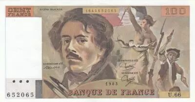 France 20 Francs - Fisherman - 1983 - Serial U.66