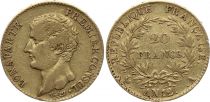 France 20 Francs - Napoleon I - Premier Consul - An 12 A Paris - gOLD