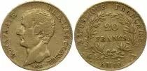 France 20 Francs - Napoleon I - Premier Consul - An 12 A Paris - gOLD