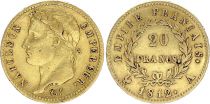 France 20 Francs - Napoléon I - Tête laurée - 1812 - A Paris - Or