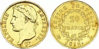 France 20 Francs - Napol�on I - T�te laur�e - 1812 - L Bayonne - Or