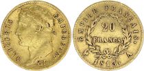 France 20 Francs - Napoléon I - Tête laurée - 1813 - A Paris - Or