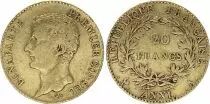France 20 Francs - Napoleon I - Tête nue -  Consulat - AN XIA Paris