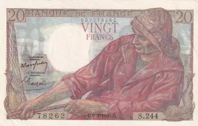 France 20 Francs - P�cheur - 09-02-1950 - S�rie S.244