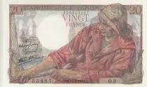 France 20 Francs - P&ecirc;cheur - 12-02-1942 - S&eacute;rie O.3