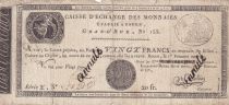 France 20 Francs - Rouen mint exchange office - 1803