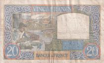 France 20 Francs - Science and Industry  - 08-05-1941 - Serial V.4048 - P.92