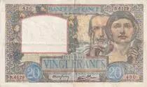 France 20 Francs - Science and industry  - 30-10-1941 - Série R.6129  - P.92