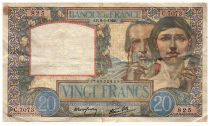 France 20 Francs - Science and industry - 08-01-1942 - Serial C.7073 - P.92