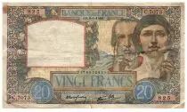 France 20 Francs - Science and industry - 08-01-1942 - Serial C.7073 - P.92