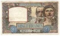 France 20 Francs - Science and industry - 08-01-1942 - Serial Y.7152 - P.92