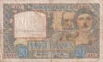 France 20 Francs - Science and Industry - 11-06-1941 - Serial B.4378 - P.92