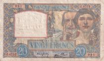 France 20 Francs - Science et Travail - 04-12-1941 - Série G.6752 - F.12.20