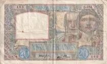 France 20 Francs - Science et Travail - 11-07-1940 - Serial D.676 - P.92