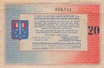France 20 Francs - Solidarity Voucher - P&eacute;tain - ND (1940-1944)