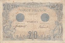 France 20 Francs Bleu - 14-10-1912 - Série Y.2821