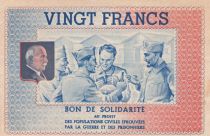 France 20 Francs Bon de Solidarité - WWII - 1941-1942 - XF