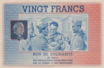 France 20 Francs Bon de Solidarité - WWII - 1941-1942