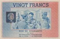 France 20 Francs Bon de Solidarit&eacute; - WWII - 1941-1942