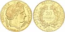 France 20 Francs Ceres - II e Republic - 1851 A Paris - Gold