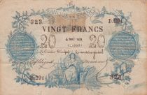France 20 Francs Chazal - 04-05-1871 - Série D.291 - Faux d\'époque fait main