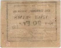 France 20 Francs Courchelettes Commune - 1914