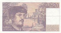 France 20 Francs Debussy - 1980 - Serial X.002