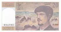 France 20 Francs Debussy - 1990 Serial F.030 - UNC