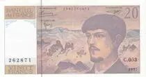 France 20 Francs Debussy - 1997 - Serial C.053