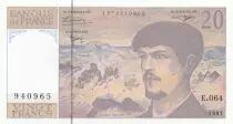France 20 Francs Debussy - 1997 - Serial E.064