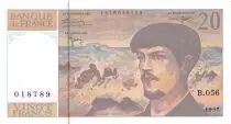 France 20 Francs Debussy - 1997 Serial B.056 - aUNC