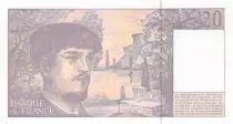 France 20 Francs Debussy - 1997 Serial B.062 - AU+