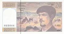 France 20 Francs Debussy - 1997 Serial F.051 - aUNC