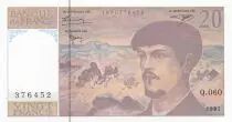 France 20 Francs Debussy - 1997 Serial Q.60 - UNC