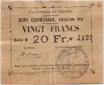 France 20 Francs Dechy City - 1914