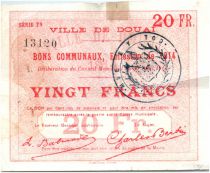 France 20 Francs Douai City - 1914