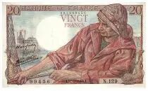 France 20 Francs Fisherman - 17.05.1944 - Serial  N.129 - Fay.13.9