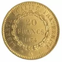 France 20 Francs G&eacute;nie Debout - 1871 &agrave; 1898