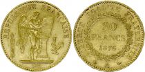 France 20 Francs Gold Genius - 1876 A Paris