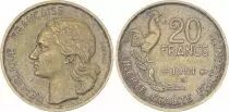 France 20 Francs Guiraud - 1951 - 4 faucilles - B. Beaumont- Le Roger