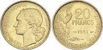 France 20 Francs Guiraud - 1951 - 4 faucilles