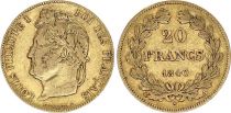 France 20 Francs Louis Philippe I - Laureate head 1840 A - Gold