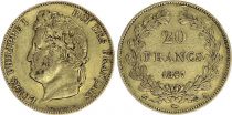 France 20 Francs Louis Philippe I - Laureate head 1847 A