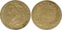 France 20 Francs Louis-Philippe I 1832 B Rouen  - Or